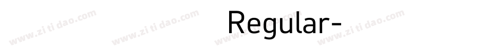 叶根友唐楷卡黑 Regular字体转换